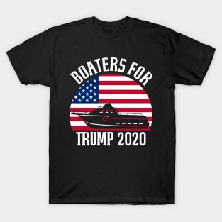 Deck Boat Boaters For Trump 2020 Graphic Art T-Shirt